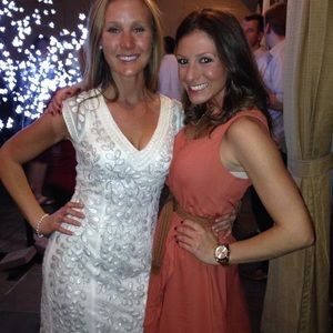 Off White beaded and embellished dress